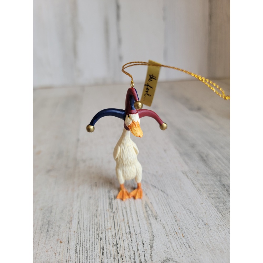 Greenwich will bullas fool Goose silly jester clown ornament Xmas vintage unique